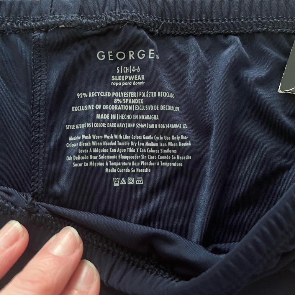 George Navy Sleepwear Pants - Picture 3 of 4